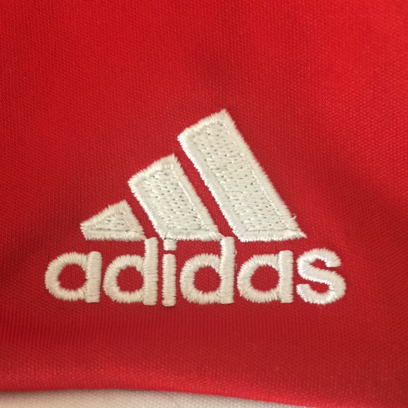 Red Adidas ClimaLite Shorts - Picture 4 of 6